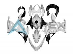 White Silver Black - Kawasaki Ninja400 / EX400 (2018-2025) ABS Fairings | Apex Fairings — view 1