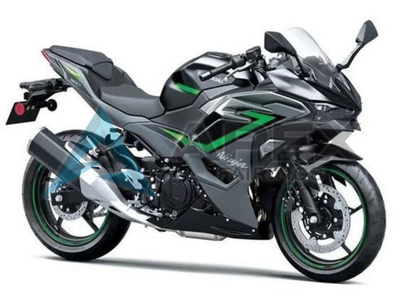 Black Grey Green - Kawasaki Ninja500 / EX500 (2024-2025) ABS Fairings | Apex Fairings