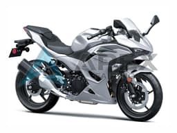 Metallic Silver - Kawasaki Ninja500 / EX500 (2024-2025) ABS Fairings | Apex Fairings — view 1