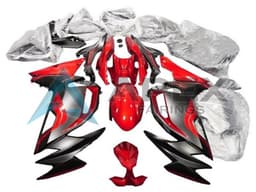 Red Matte Black - Kawasaki Ninja650 / Ninja650R (2020-2026) ABS Fairings | Apex Fairings — view 1