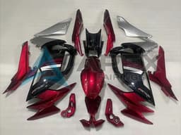 Red Silver White Black - Kawasaki Ninja650 / Ninja650R (2020-2026) ABS Fairings | Apex Fairings — view 1