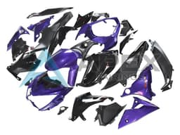 Purple Glossy Black Matte Black - Kawasaki Z1000 (2014-2016) ABS Fairings | Apex Fairings — view 1