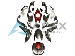 Silver Red Matte Black - Kawasaki Z1000 (2014-2016) ABS Fairings | Apex Fairings — view 1