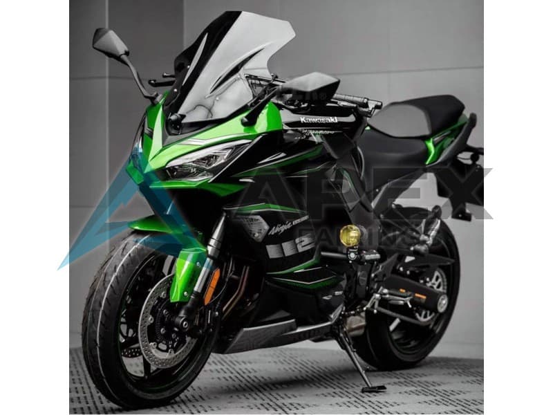 Black Green - Kawasaki Z1000SX (2020-2026) ABS Fairings — Style FE1 | Apex Fairings