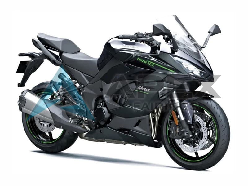 Black - Kawasaki Z1000SX (2020-2026) ABS Fairings | Apex Fairings