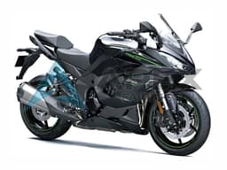 Black - Kawasaki Z1000SX (2020-2026) ABS Fairings | Apex Fairings — view 1