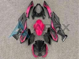 Matte Black Bright Pink - Kawasaki Z400 (2018-2025) ABS Fairings | Apex Fairings — view 1