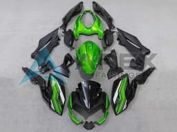 Green White Black - Kawasaki Z400 (2018-2025) ABS Fairings | Apex Fairings — view 1
