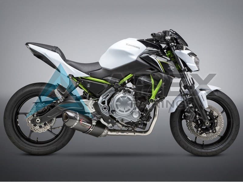 White Black Green - Kawasaki Z650 (2017-2019) ABS Fairings | Apex Fairings