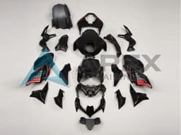 Black Red - Kawasaki Z900 (2020-2024) ABS Fairings | Apex Fairings — view 1
