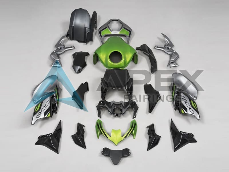 Green Black Gray - Kawasaki Z900 (2020-2024) ABS Fairings | Apex Fairings