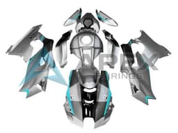 Silver Grey Black Blue - Kawasaki ZX-10R (2021-2025) ABS Fairings | Apex Fairings — view 1