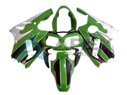 White Green Black - Kawasaki ZX-12R (2002-2006) ABS Fairings | Apex Fairings — view 1