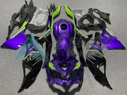 Purple Green Glossy Black - Kawasaki ZX-25R (2019-2026) ABS Fairings | Apex Fairings — view 1