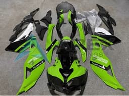 Green Black White - Kawasaki ZX-25R / ZX-4R / ZX-4RR (2019-2025) ABS Fairings | Apex Fairings — view 1