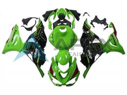 Green Black - Kawasaki ZX-6R (2024-2026) ABS Fairings | Apex Fairings — view 1