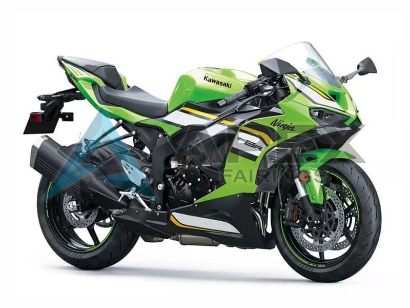 Green White Black - Kawasaki ZX-6R (2024-2026) ABS Fairings | Apex Fairings
