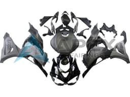 Matte Black Matte Grey Glossy Black - Kawasaki ZX-6R (2024-2026) ABS Fairings | Apex Fairings — view 1