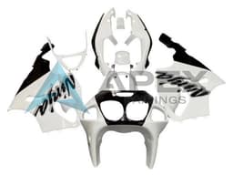 White Black - Kawasaki ZX-7R (1996-2003) ABS Fairings | Apex Fairings — view 1