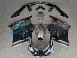 Glossy Black Grey Elf Touch4 Bridgestone - Kawasaki ZXR250 (1989-2007) ABS Fairings | Apex Fairings — view 1