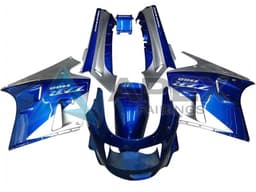 Blue White Grey - Kawasaki ZZR1100 (1990-1992) ABS Fairings | Apex Fairings — view 1