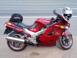 Red - Kawasaki ZZR1100 (1993-2003) ABS Fairings | Apex Fairings — view 1