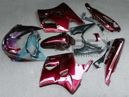 Dark Red - Kawasaki ZZR1100 (1993-2003) ABS Fairings — Style FE2 | Apex Fairings — view 1