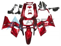 Red Black Flame - Kawasaki ZZR400 (1993-2007) ABS Fairings | Apex Fairings — view 1