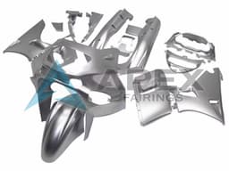 Silver - Kawasaki ZZR400 (1993-2007) ABS Fairings | Apex Fairings — view 1