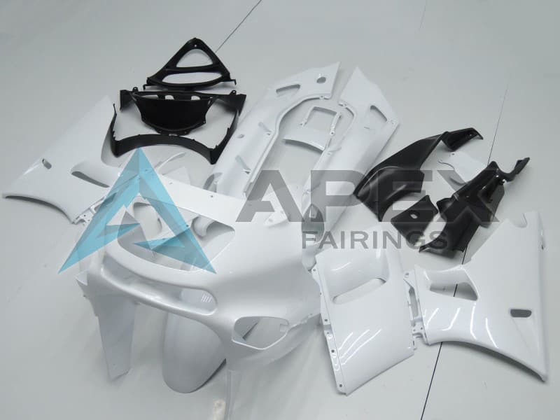 White - Kawasaki ZZR400 (1993-2007) ABS Fairings | Apex Fairings