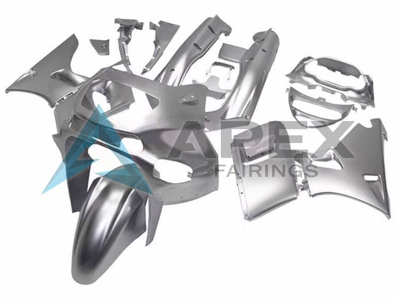 Silver - Kawasaki ZZR600 (1998-2003) ABS Fairings | Apex Fairings