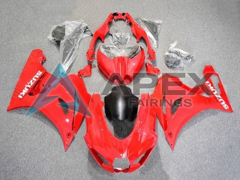 Red White Matte Black - Suzuki GSX-R1000 (2017-2026) ABS Fairings | Apex Fairings