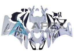 White Silver Blue - Suzuki GSX-R1000 (2017-2026) ABS Fairings | Apex Fairings — view 1