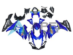 White Blue Yellow Black - Suzuki GSX-R600 (2011-2026) ABS Fairings | Apex Fairings — view 1