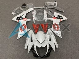 White Red Lipstick Kiss - Suzuki GSX-R750 (2011-2026) ABS Fairings | Apex Fairings — view 1