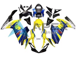 Yellow Blue White Black Corona Extra Alstare - Suzuki GSX-R750 (2011-2026) ABS Fairings | Apex Fairings — view 1