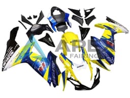 Yellow Blue White Black Corona Extra Alstare - Suzuki GSX-R750 (2011-2026) ABS Fairings | Apex Fairings — view 2