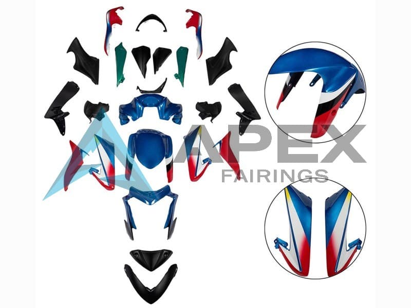 Blue Red Black - Suzuki GSX-S1000 (2015-2020) ABS Fairings | Apex Fairings