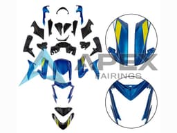 Black Blue - Suzuki GSX-S1000 (2015-2020) ABS Fairings | Apex Fairings — view 1