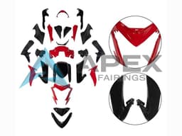 Black Red - Suzuki GSX-S1000 (2015-2020) ABS Fairings | Apex Fairings — view 1