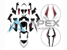 Black Red White - Suzuki GSX-S1000 (2015-2020) ABS Fairings | Apex Fairings — view 1