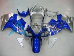 Blue Silver Red - Suzuki GSX-R1300 Hayabusa (1999-2007) ABS Fairings | Apex Fairings — view 1