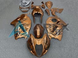 Brown Bronze Black Flame - Suzuki GSX-R1300 Hayabusa (1999-2007) ABS Fairings | Apex Fairings — view 1