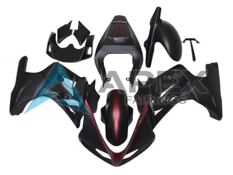 Matte Black Red Glossy Black - Suzuki SV650 Pointy (2003-2013) ABS Fairings | Apex Fairings