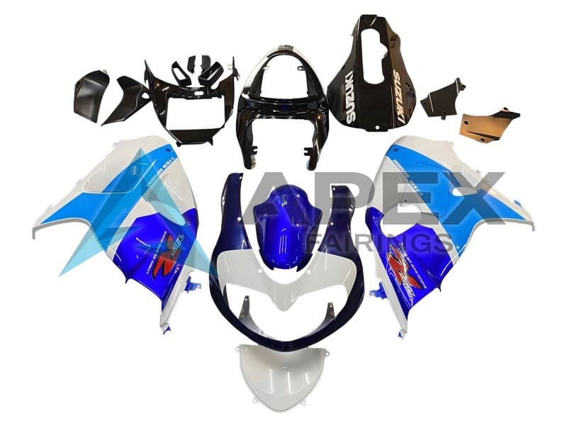 White Blue Black Red - Suzuki TL11000R (1998-2003) ABS Fairings — Style FE29 | Apex Fairings