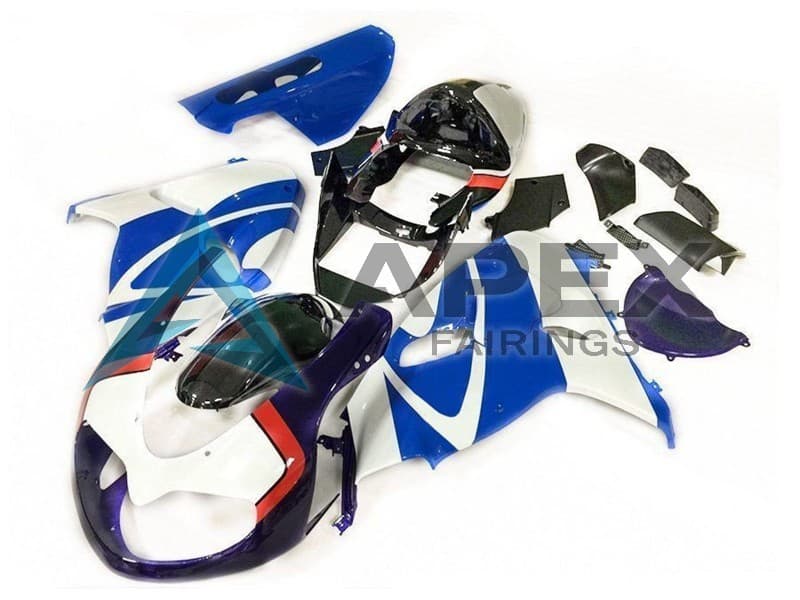 White Blue Black Red - Suzuki TL11000R (1998-2003) ABS Fairings — Style FE30 | Apex Fairings