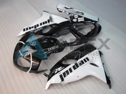 Gloss White & Black - Suzuki TL1000R (1998-2003) ABS Fairings — Style 12 | Apex Fairings — view 2