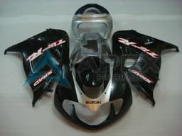 Gloss Black & Silver - Suzuki TL1000R (1998-2003) ABS Fairings — Style 13 | Apex Fairings — view 2