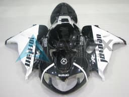Gloss White & Black - Suzuki TL1000R (1998-2003) ABS Fairings — Style 21GTRS | Apex Fairings — view 2