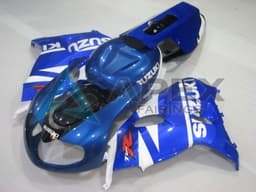 Gloss White & Blue - Suzuki TL1000R (1998-2003) ABS Fairings — Style 22GTRS | Apex Fairings — view 3